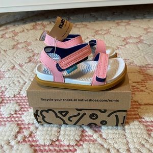 Native Charley Child Princess Pink/Shell White Sandals